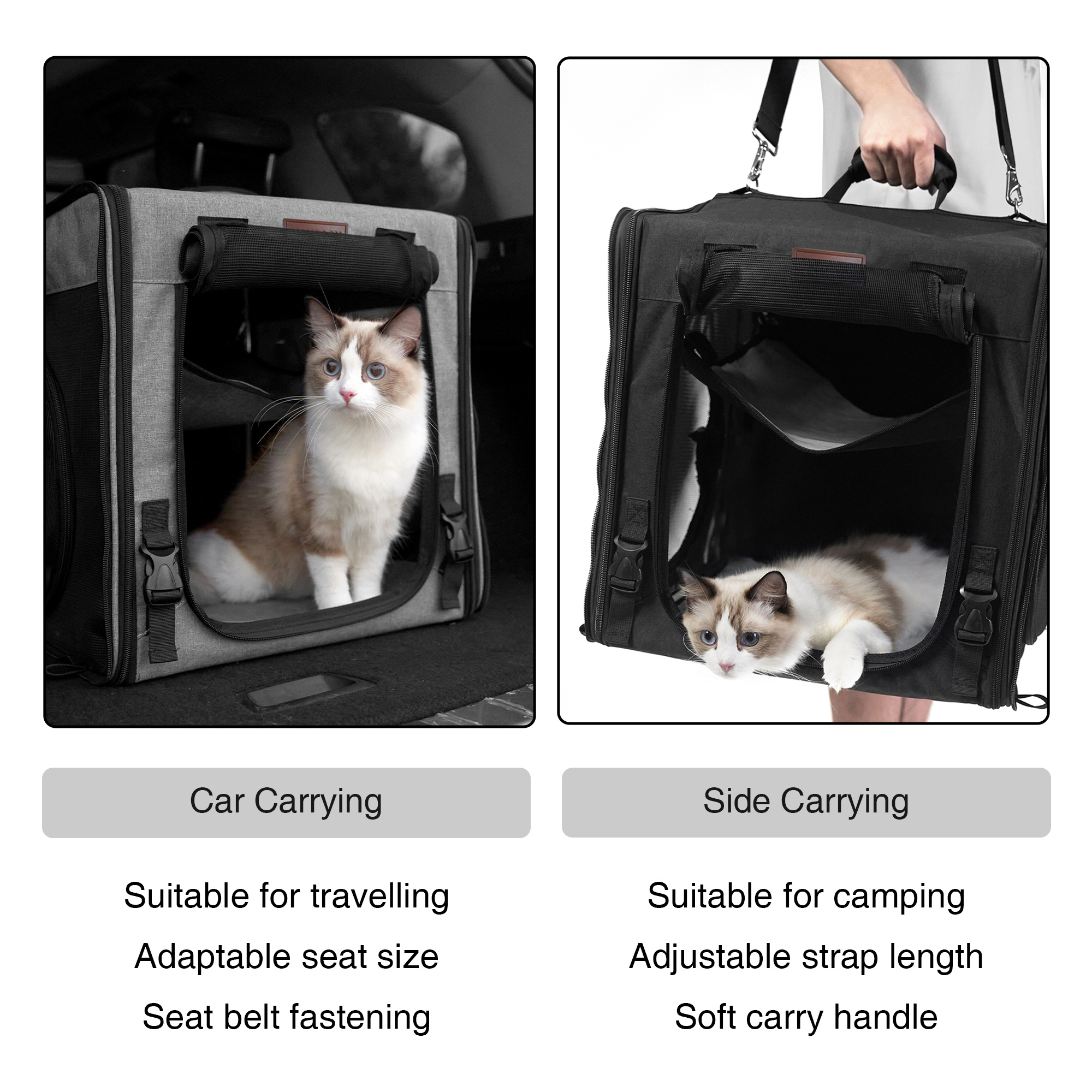 Connectable Cat Travel Tunnel Bag