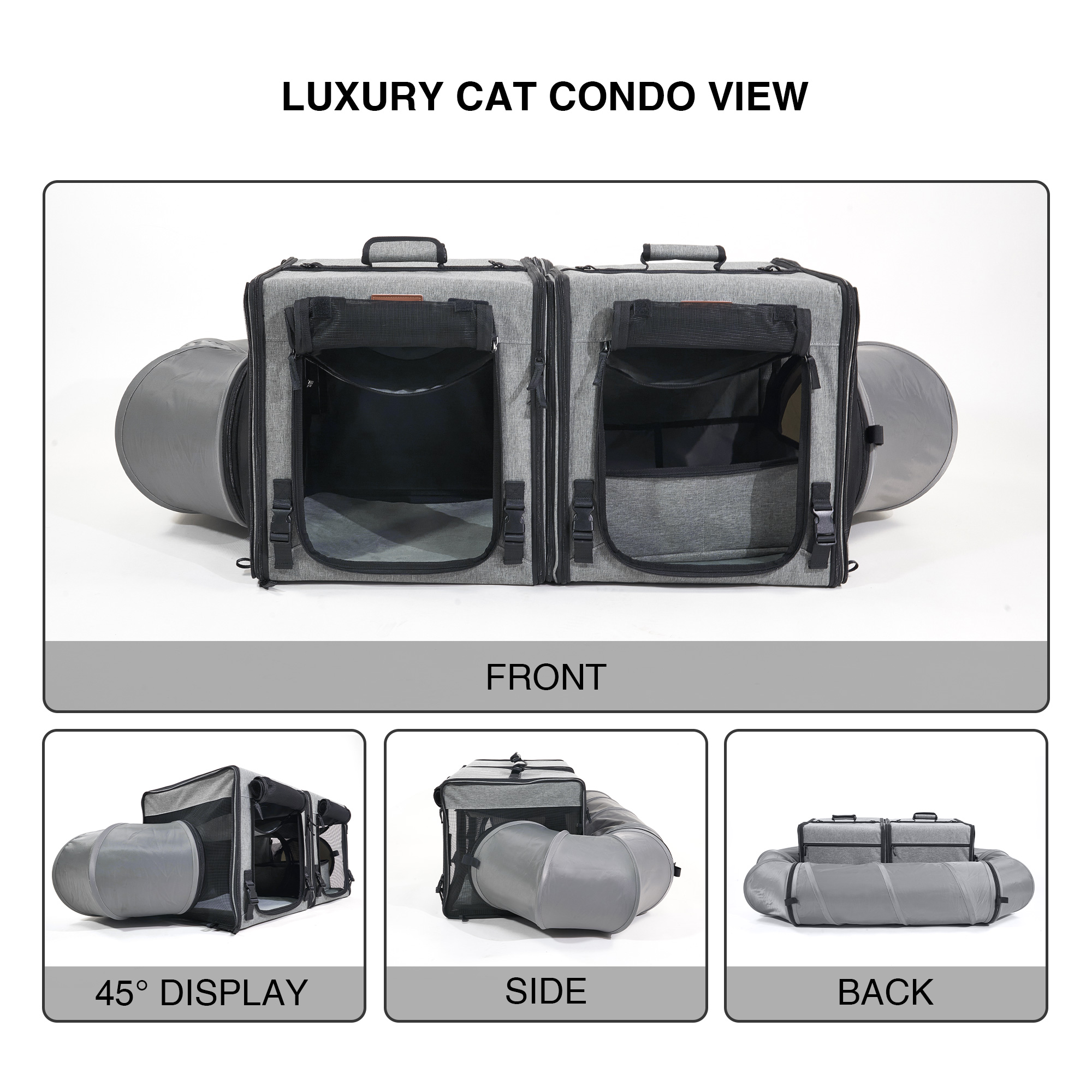 Connectable Cat Travel Tunnel Bag