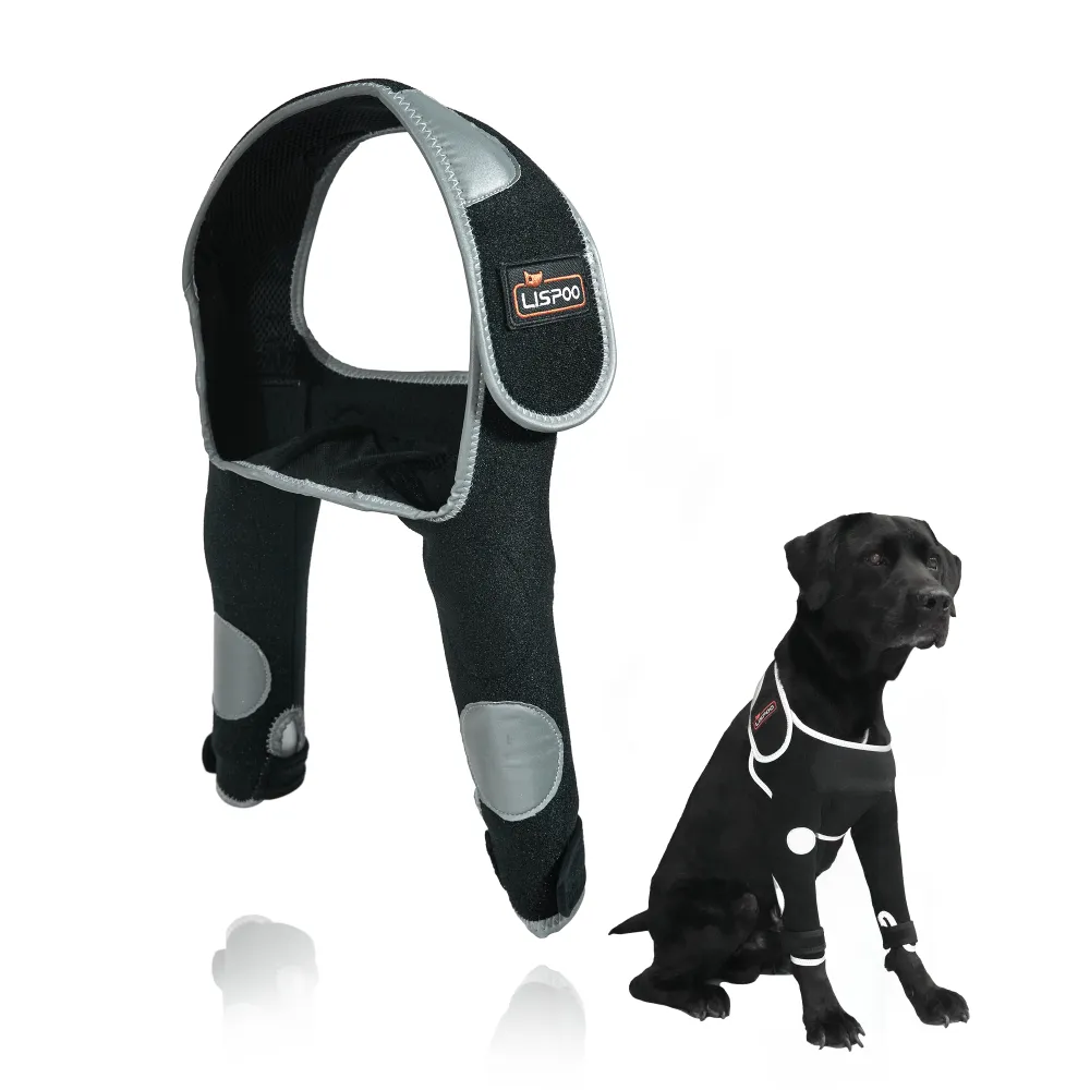 Dog Leg Sleeves For Prevent Licking with Reflective Straps