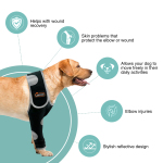 Dog Leg Sleeves For Prevent Licking with Reflective Straps
