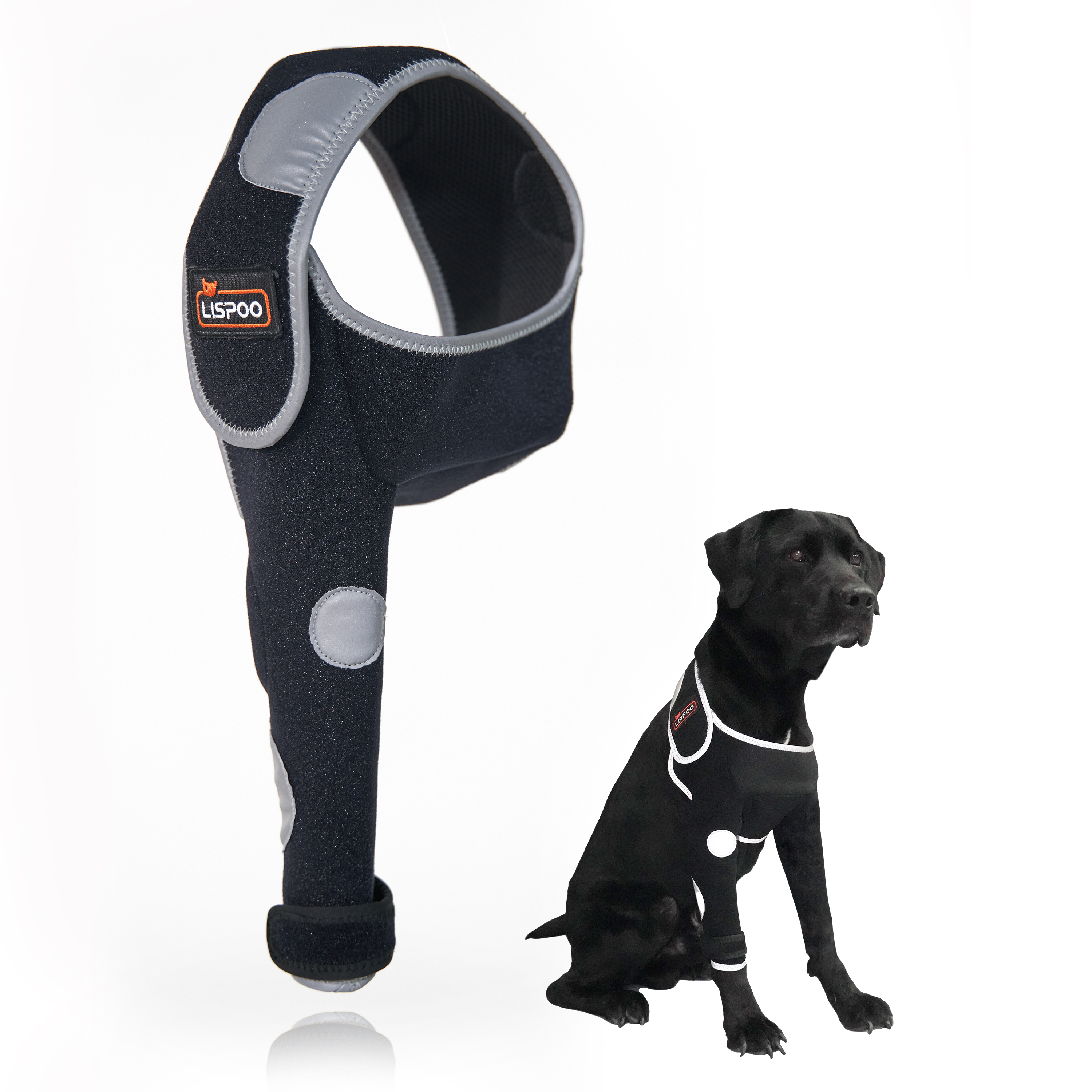 Dog Single Leg Sleeves For Prevent Licking with Reflective Straps