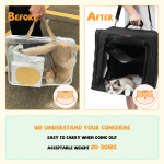 Moysoon dog and cat travel tunnel bag