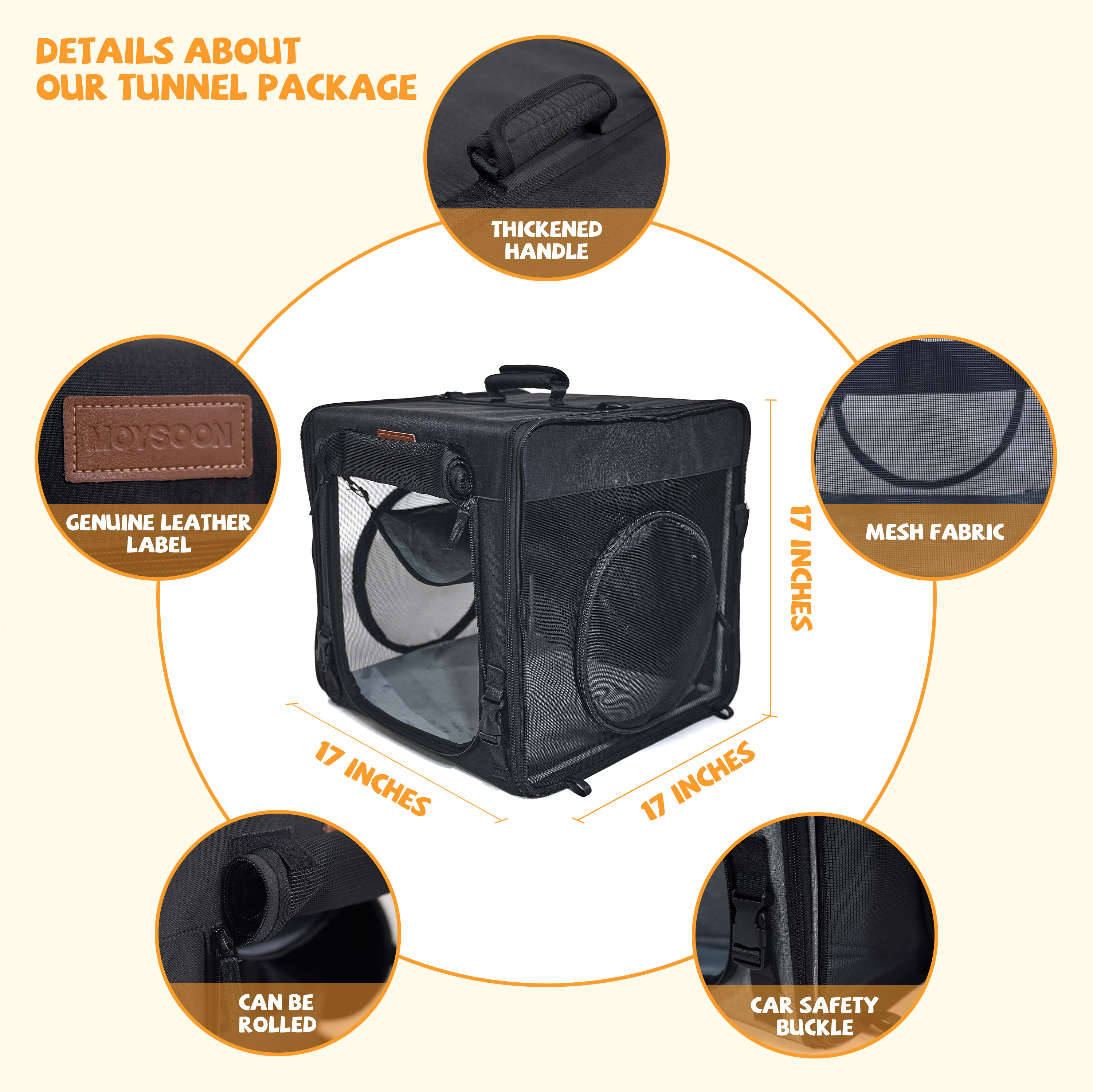 Cat Dog Travel Tunnel Bag