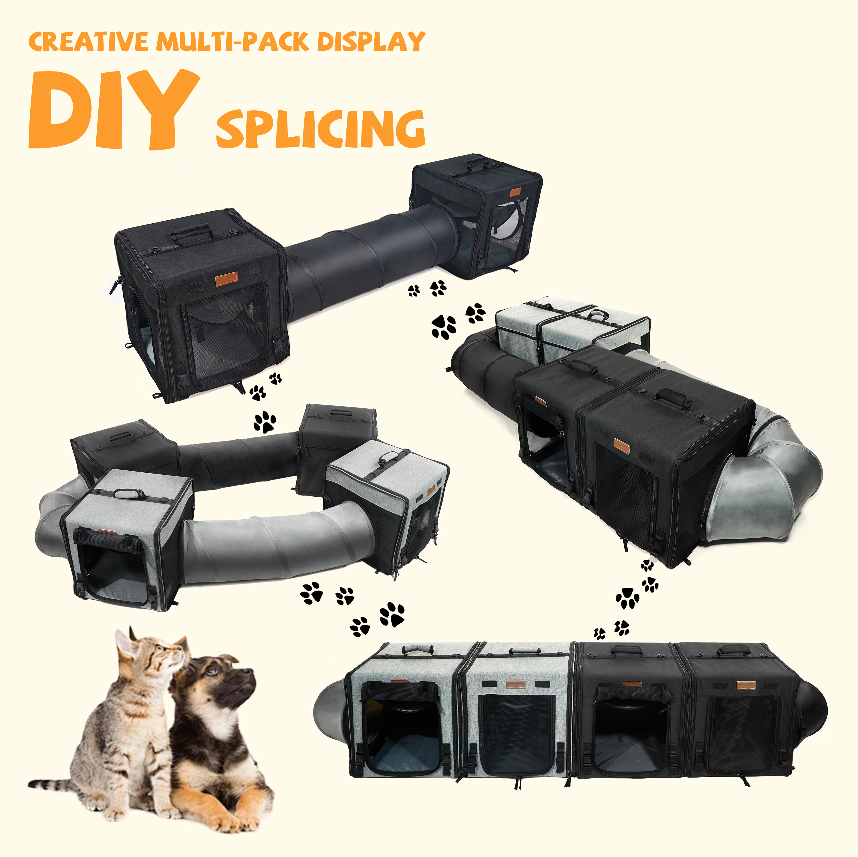 Cat Dog Travel Tunnel Bag