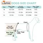 LISPOO Dog Knee ACL Brace With Metal Splint Hinged Flexible Support