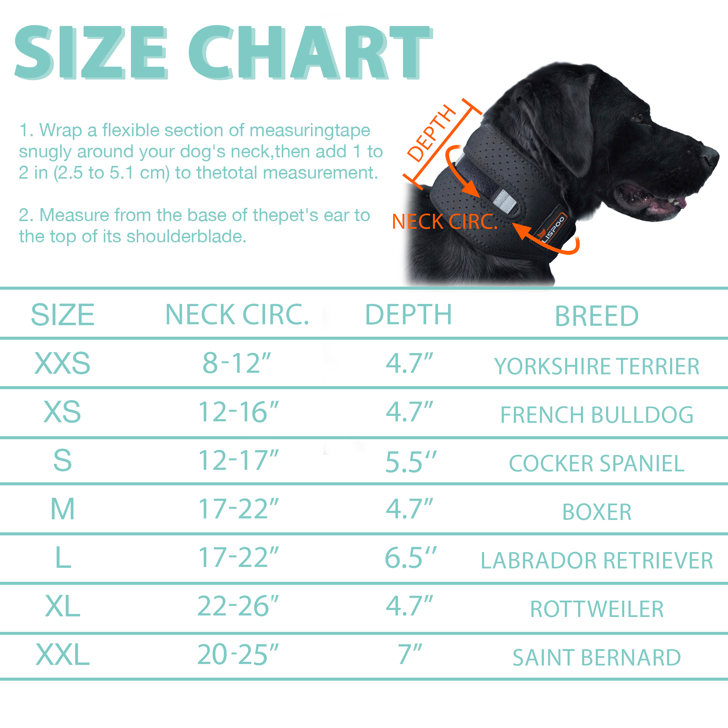 LISPOO Dog Neck Brace for Herniated Disc