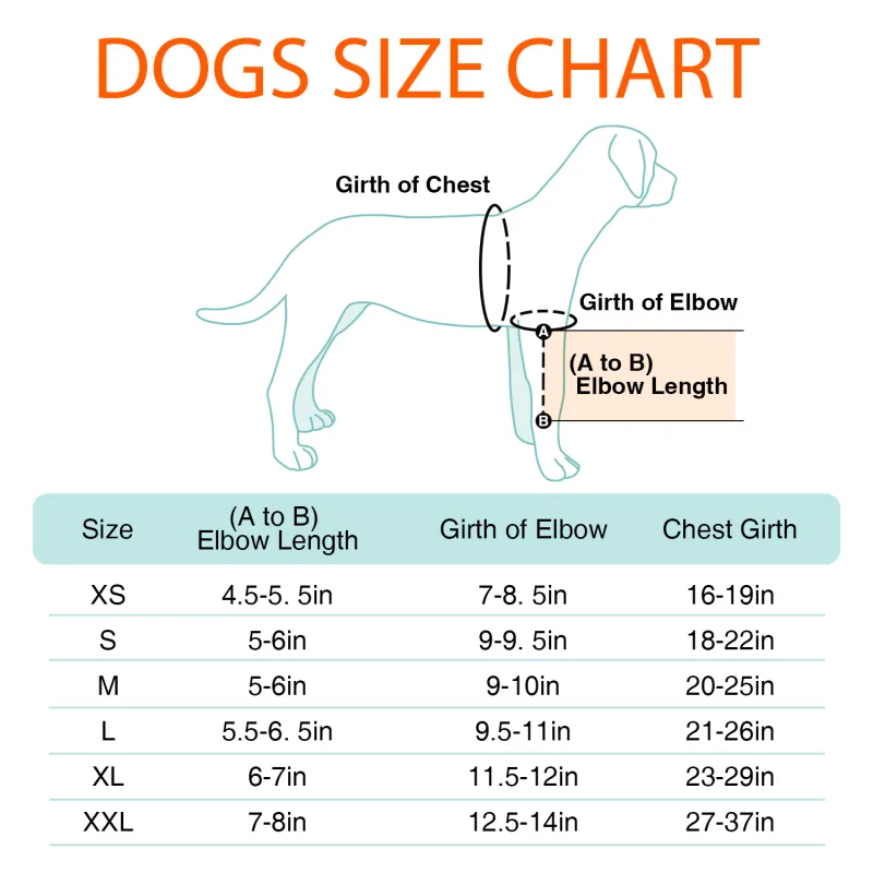 LISPOO Dog Elbow Braces For Offers Elbow Support And Protection