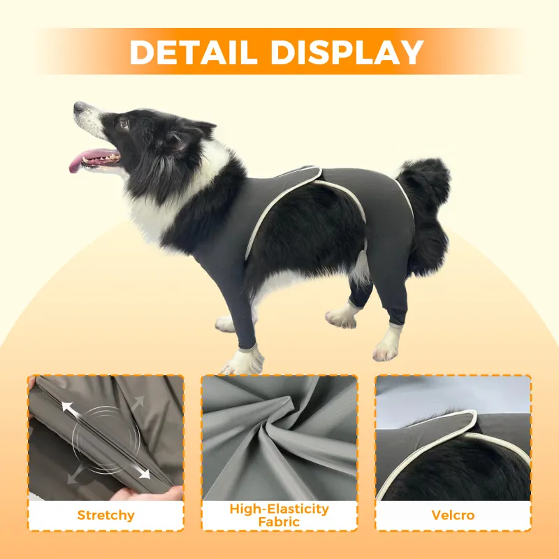 Dog Four Leg Sleeves for Preventing Licking with Yoga fabric