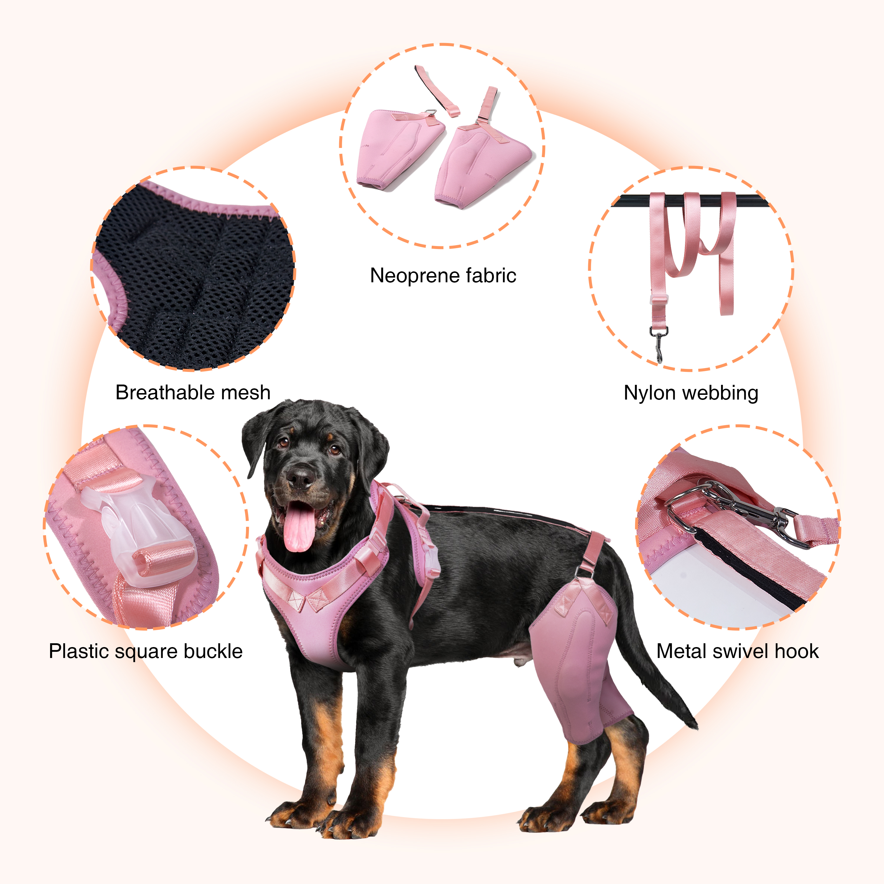 LISPOO Dog ACL Knee Braces