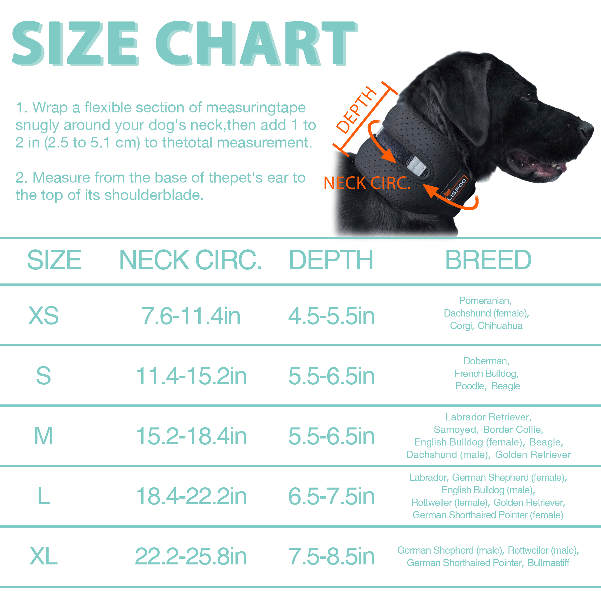 LISPOO Dog Neck Brace for Herniated Disc