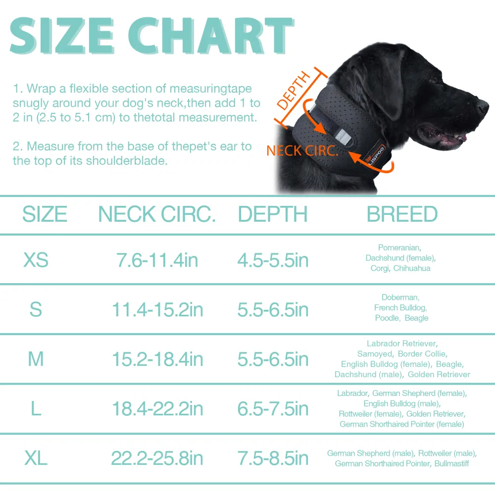 LISPOO Dog Neck Brace for Herniated Disc