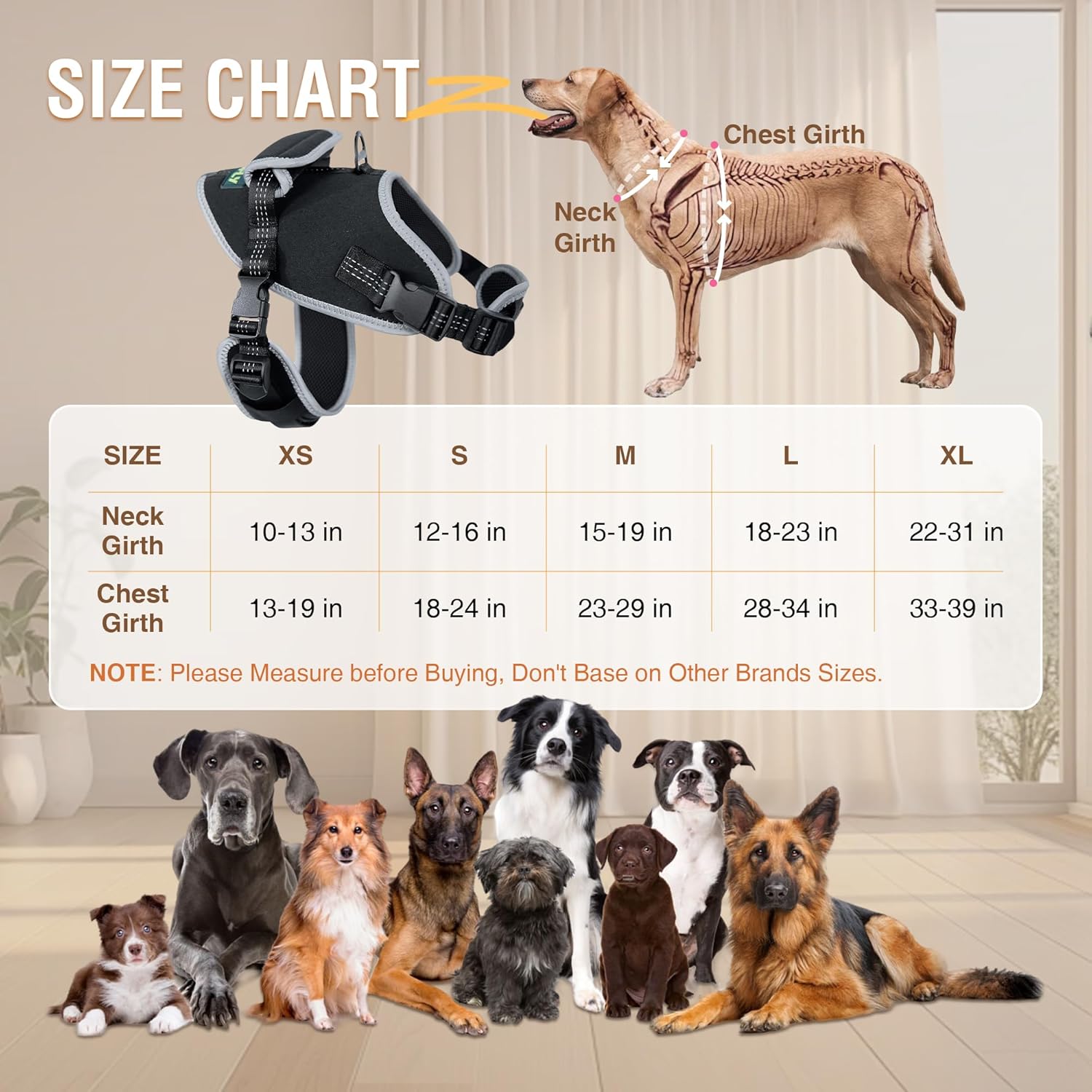 Dog No-Pull Reflective Harness