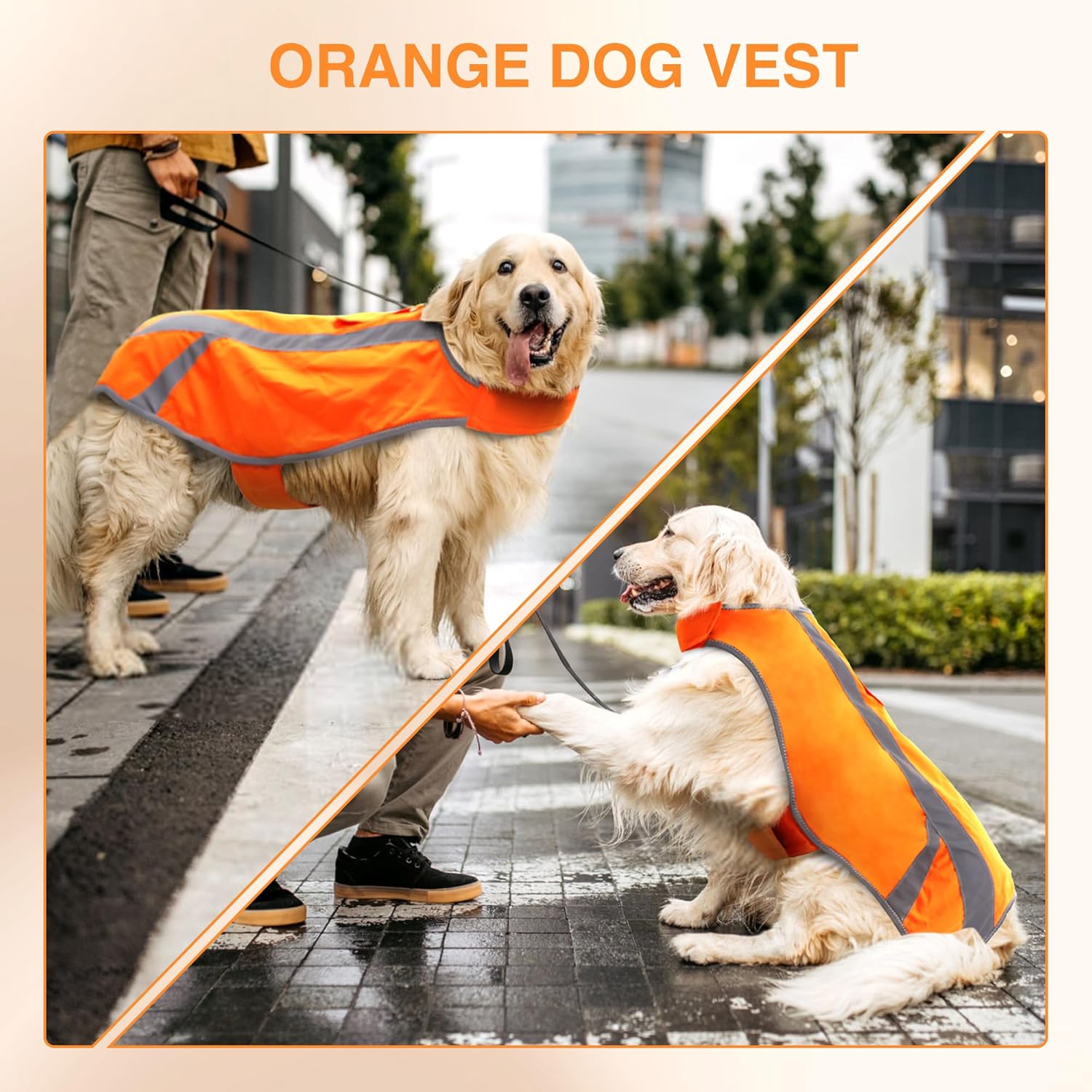 Dog Reflective Work Vest High Visibility Jacket