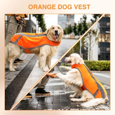 Dog Reflective Work Vest High Visibility Jacket 02