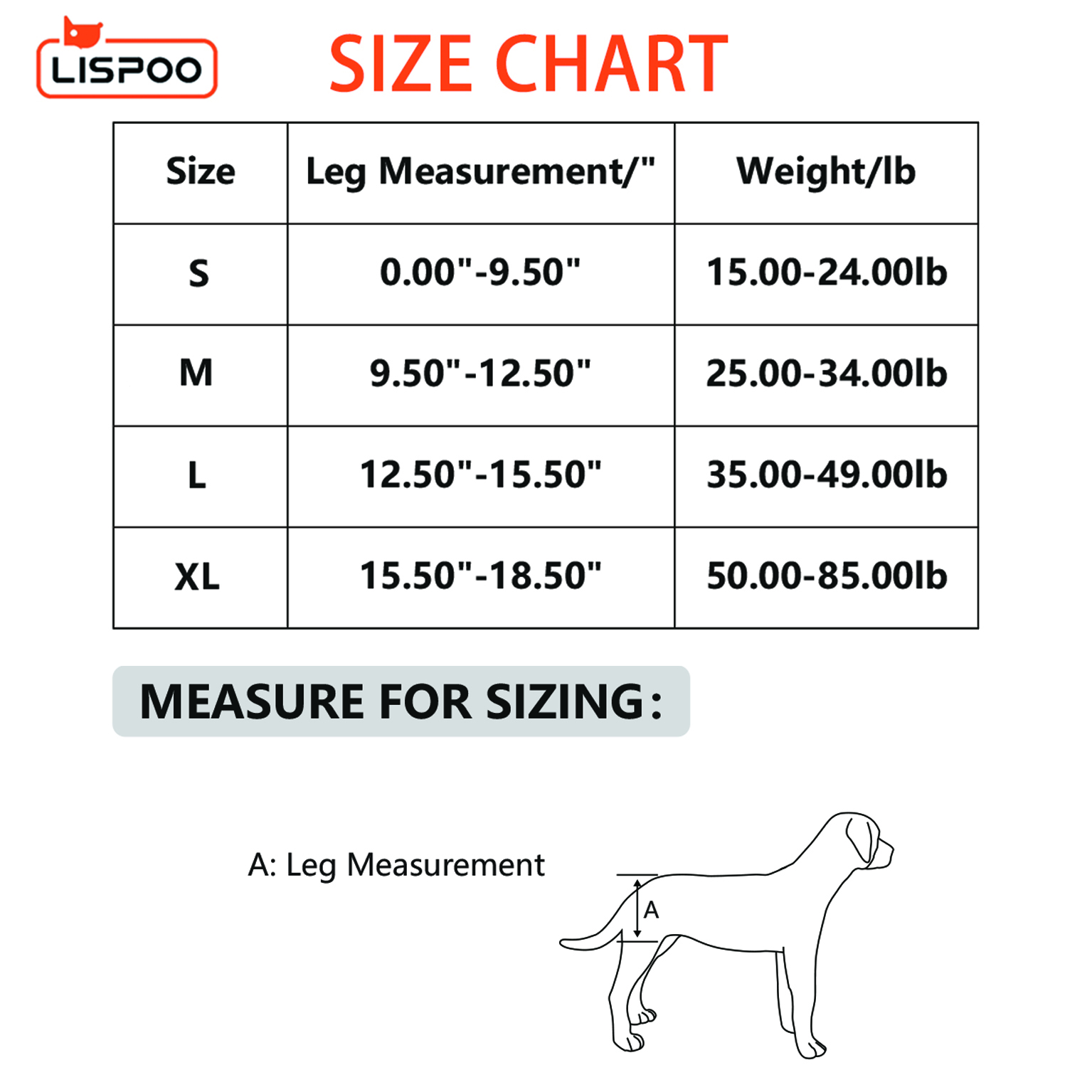 LISPOO Dog Hip Brace for Hip Dysplasia - Crawlpaw