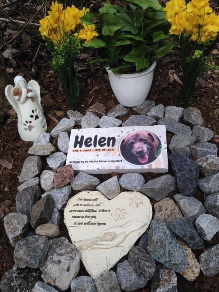 Heart-shaped Dog Headstone Monument Customizable review AW