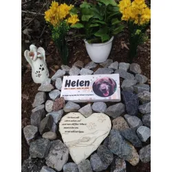 Heart-shaped Dog Headstone Monument Customizable review 	AW