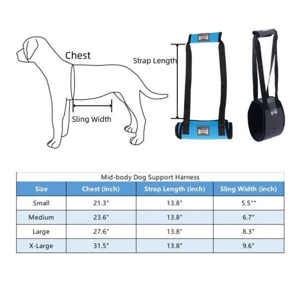 Best Mid-body Dog Support Harness For Sale | LOVEPLUSPET
