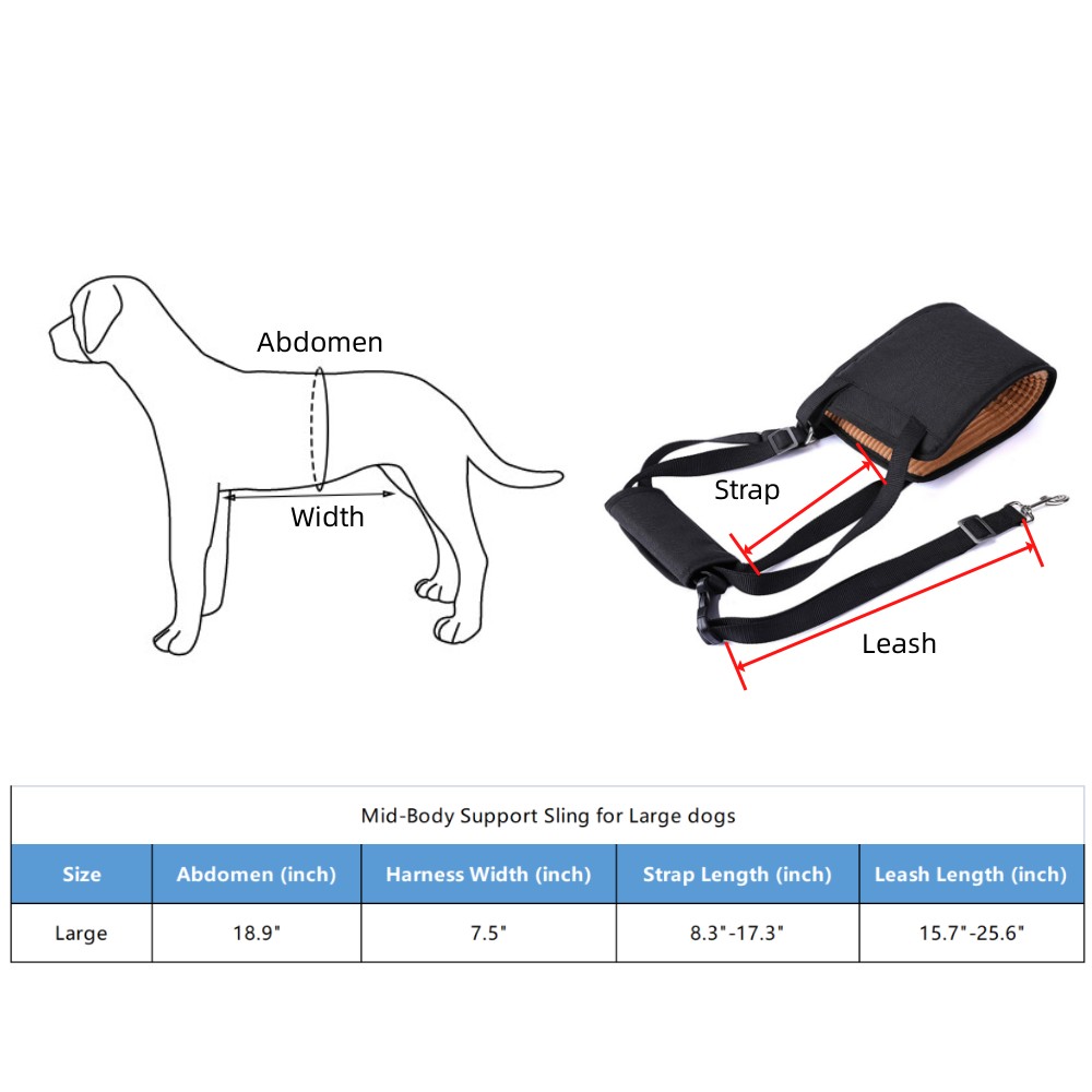Best Dog Support Sling For Sale | LOVEPLUSPET