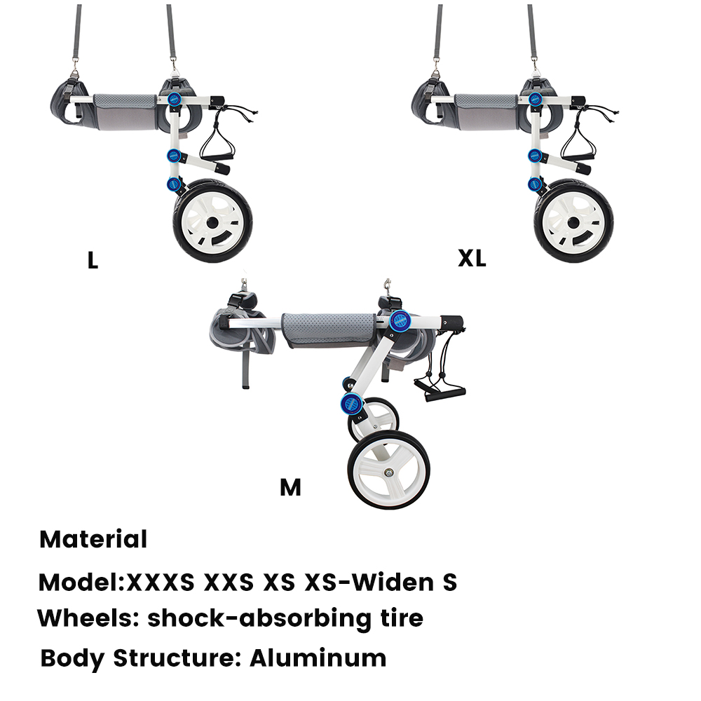 Fodable Large Dog Wheelchair for Back Legs