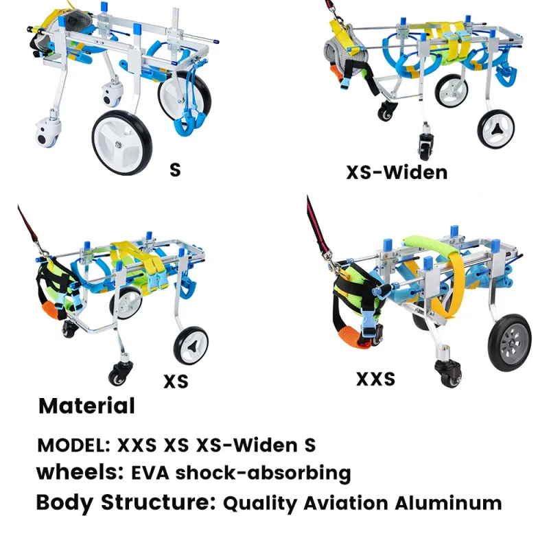 Lightweight Quad Wheelchair for Small Dogs