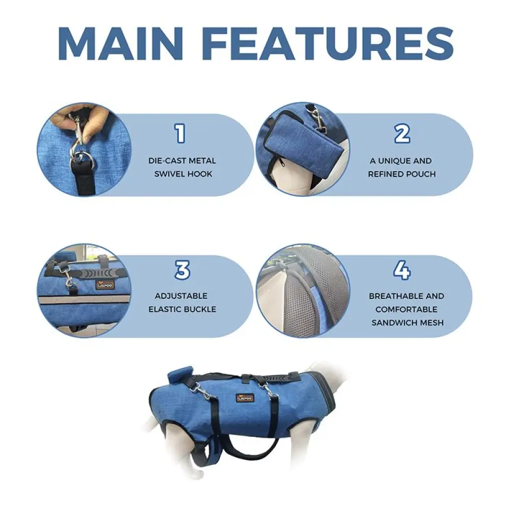 Dog Full Body Lift Backpack Harness