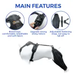 Golden Retriever Dog Knee Brace with Metal Splint Hinge Support