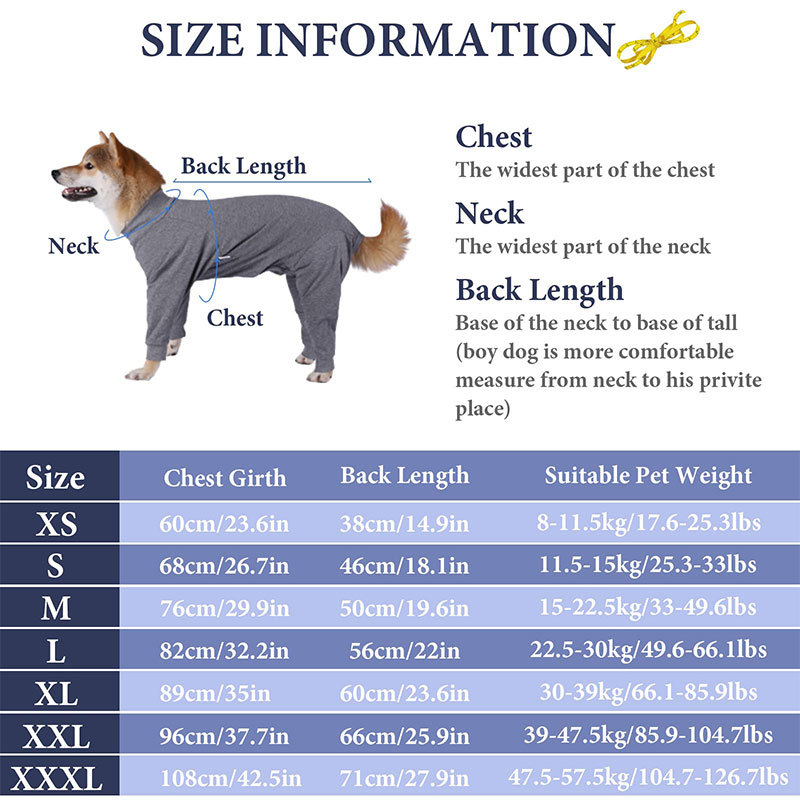 Dog anti-licking jumpsuit