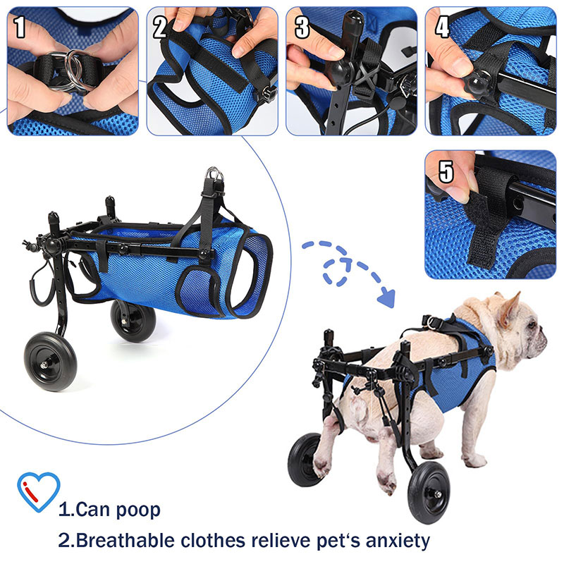 Dog Rear Leg Disability Rehabilitation Wheelchair