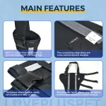 Dog leg bracket articulated