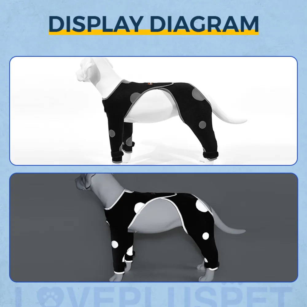 Seat belt prevents dogs from licking legs