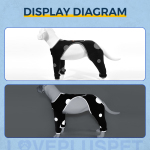 Dog Sleeves to Prevent Licking Four Legs