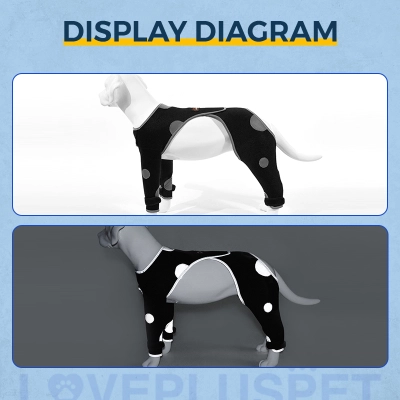 Dog Sleeves to Prevent Licking Four Legs 02