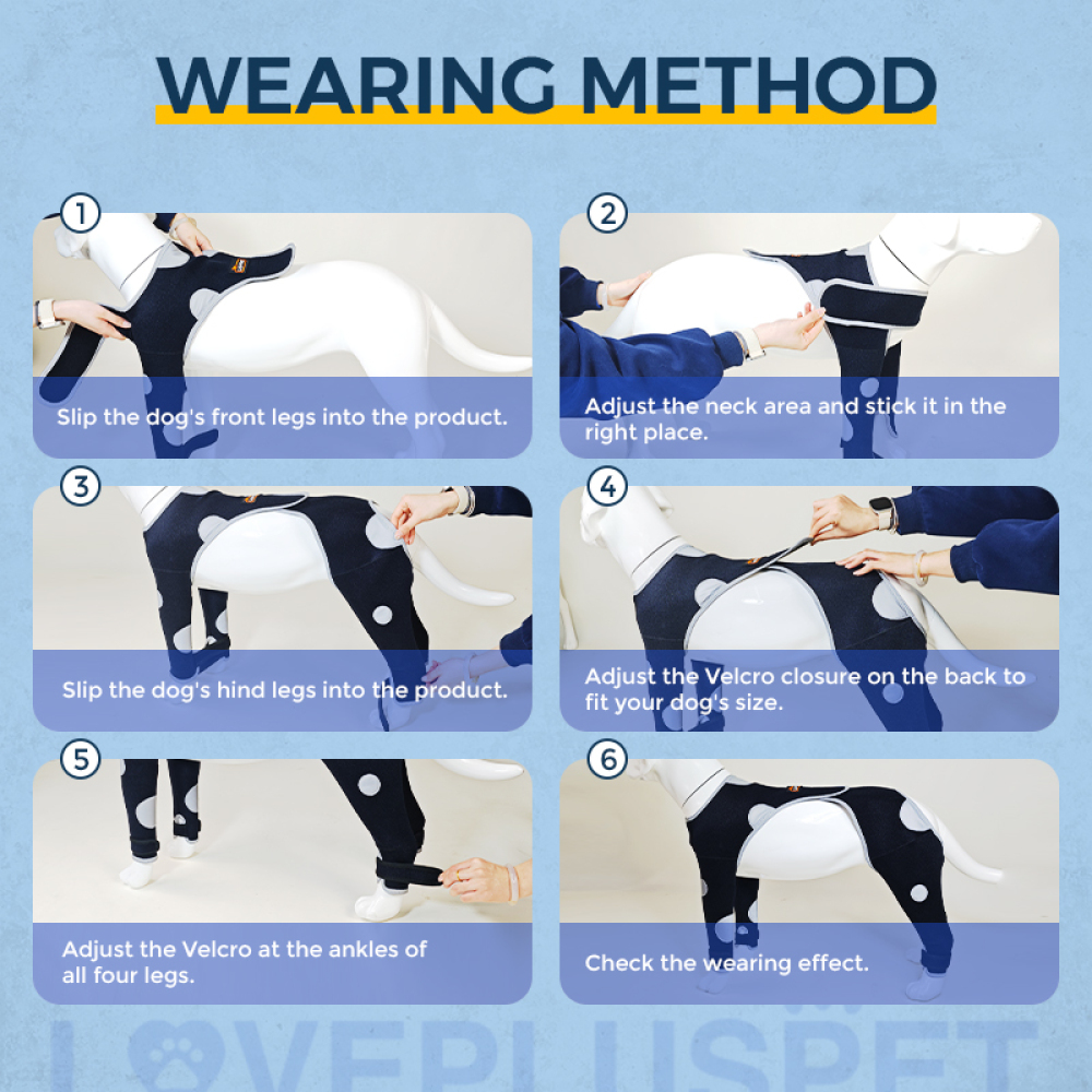 Dog Sleeves to Prevent Licking Four Legs