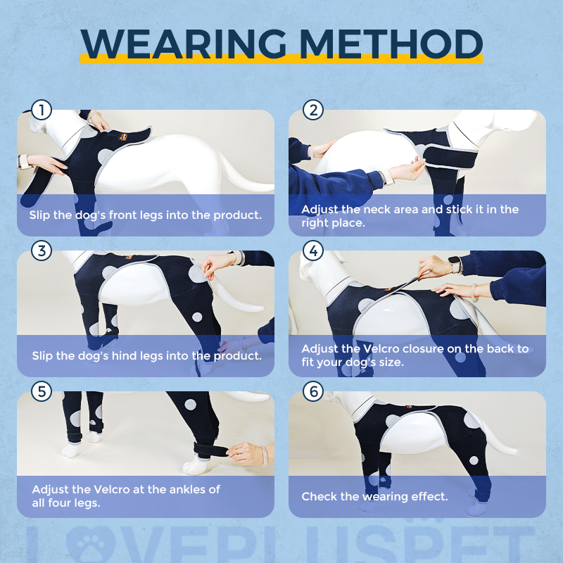 Dog Sleeves to Prevent Licking Four Legs