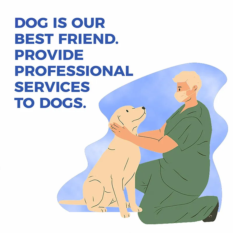 Licking Sleeve for Dogs Hind Leg
