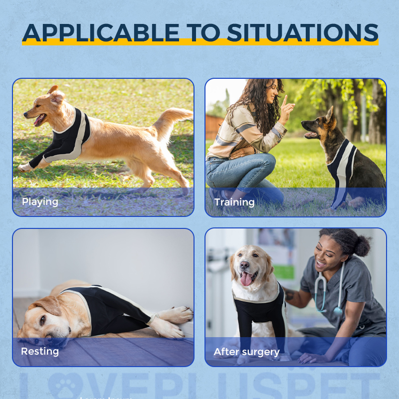 Licking Sleeve for Dog's Front Elbow