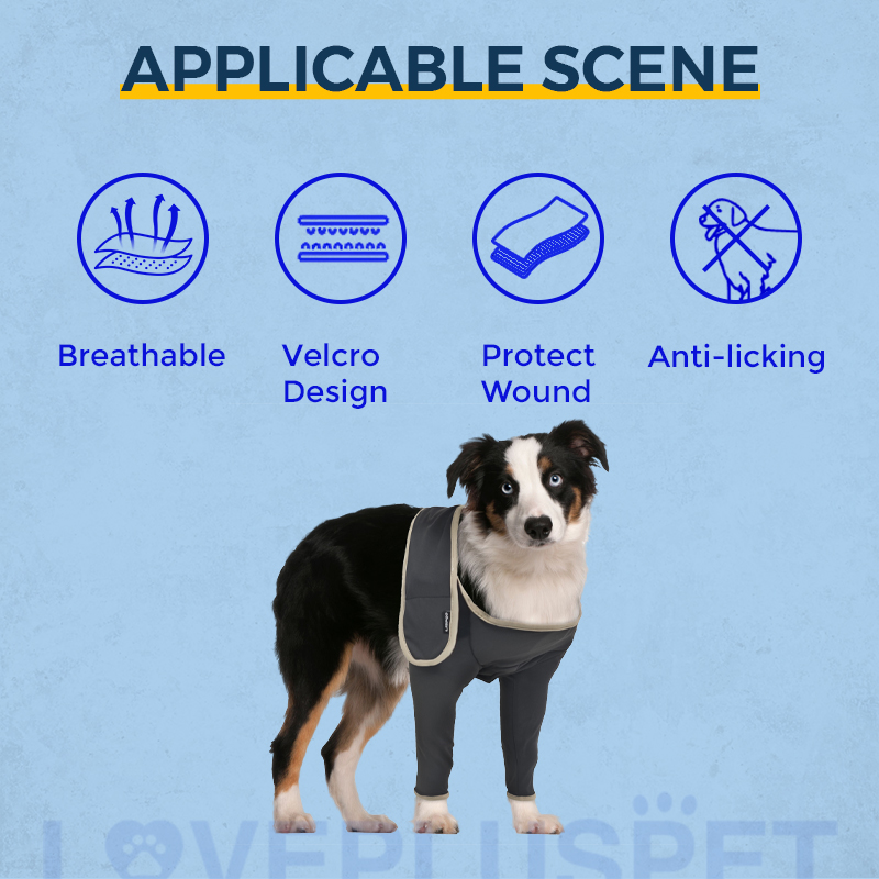 Front Leg Elbow Licking Sleeve for Dogs