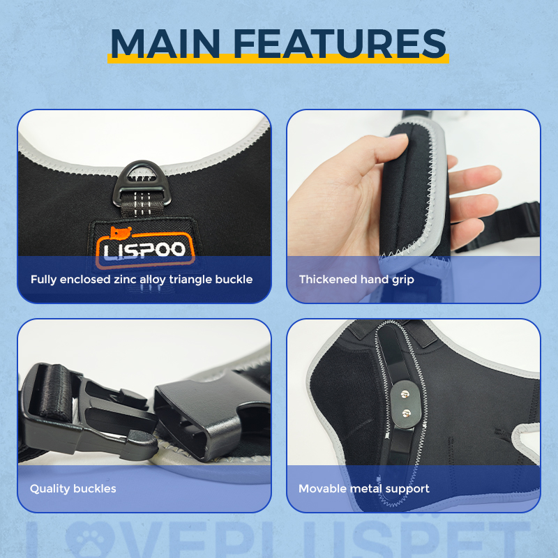 Dog Knee Brace with Metal Hinge Support for Acl