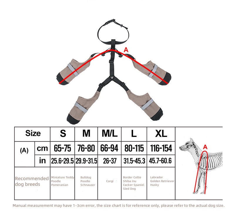 Warm And Dirt-Proof Dog Outdoor Shoes