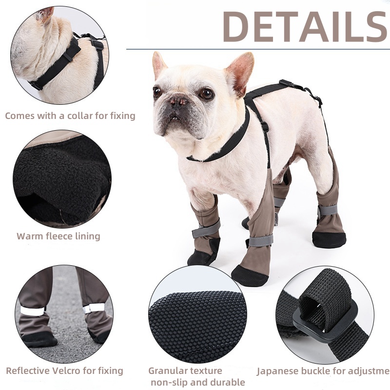Warm And Dirt-Proof Dog Outdoor Shoes