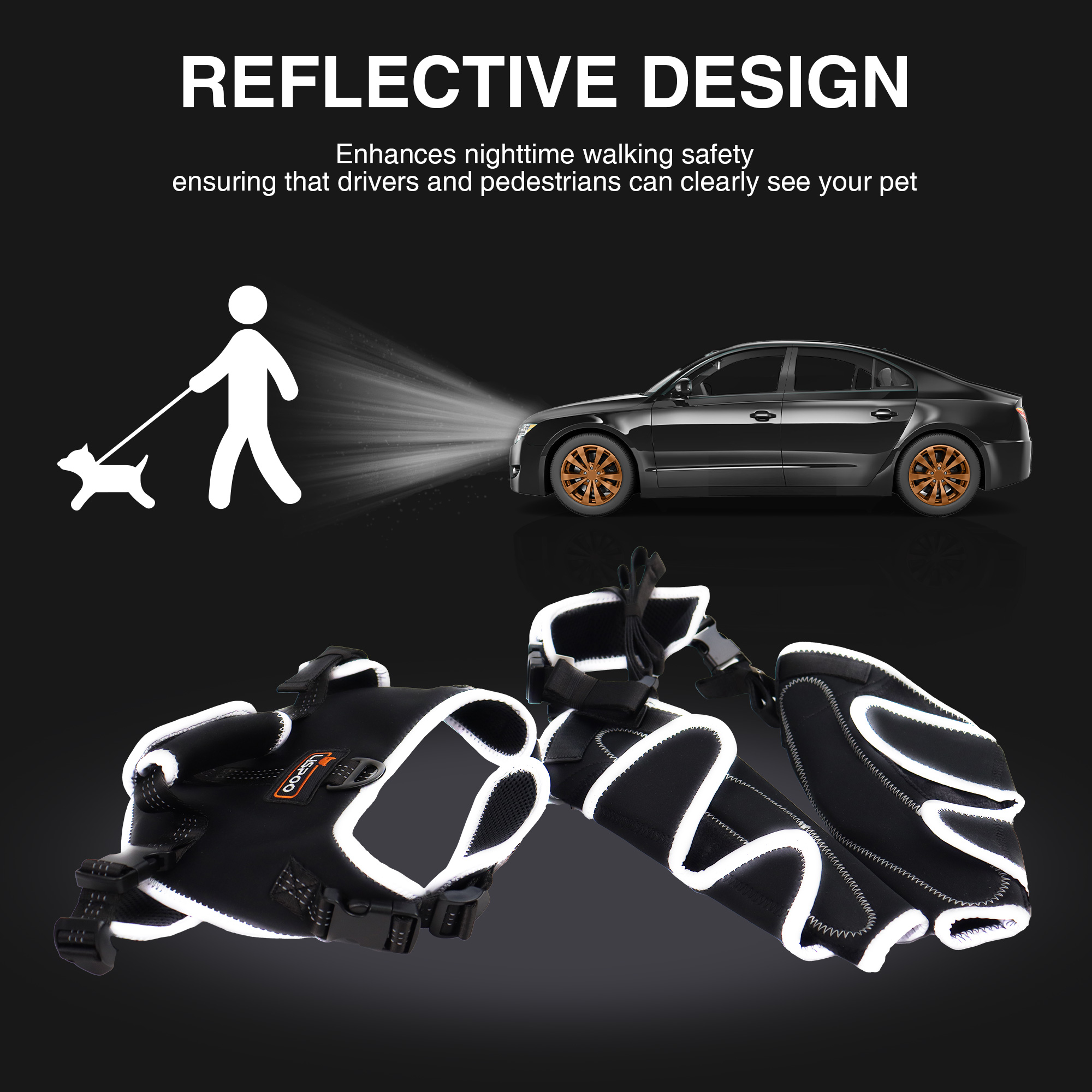 Dog Knee Brace with Metal Hinge Support for Acl