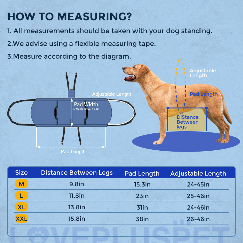  Belly Sling for Large Dogs