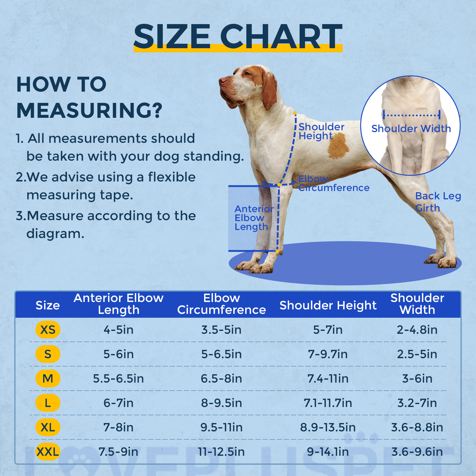 Nursing Dog Front Elbow Brace