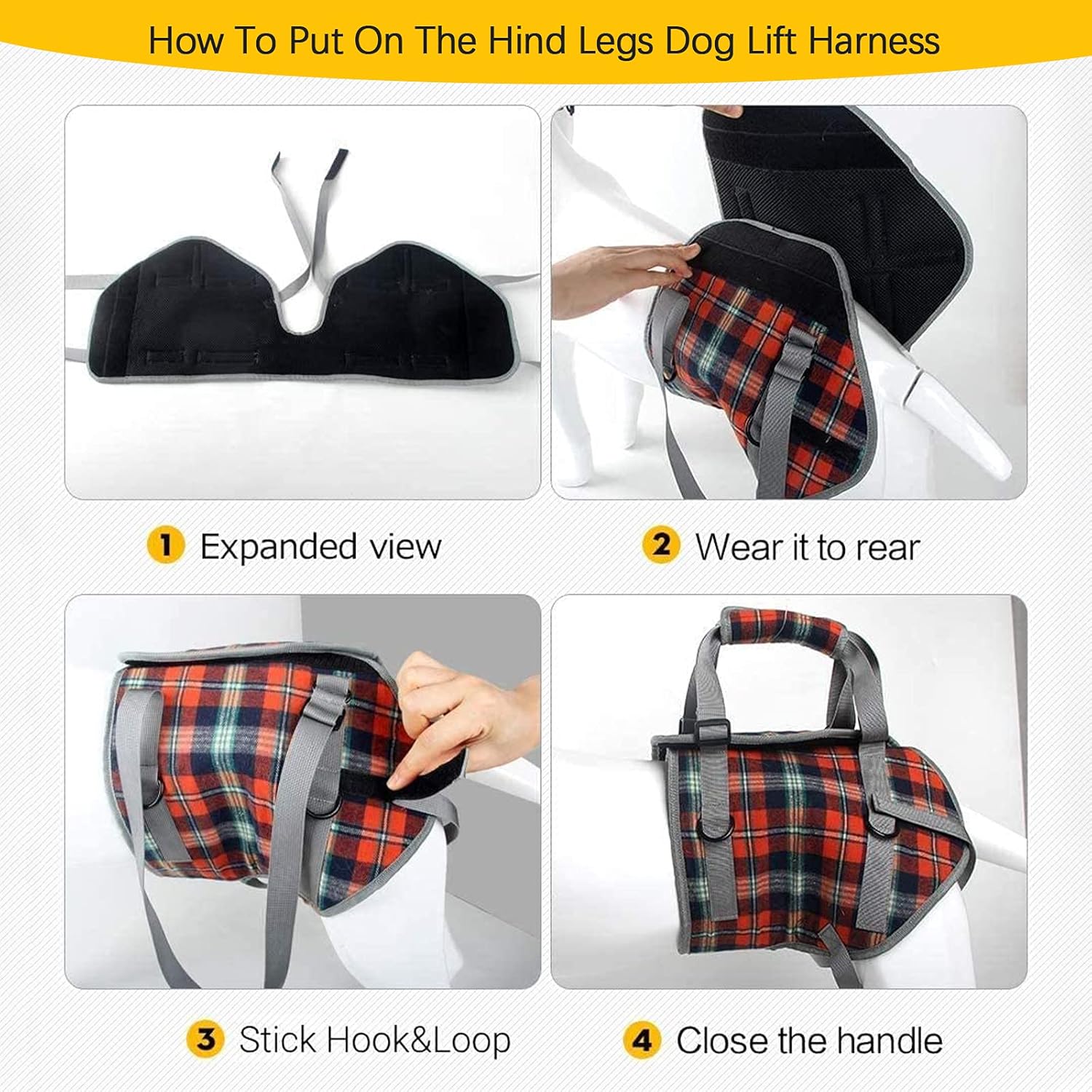 Grid Dog Lift Harness for Back Legs