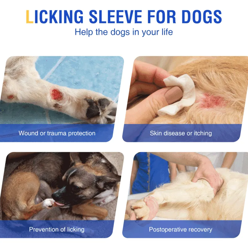 Dog Hind Leg Sleeves to Prevent Licking