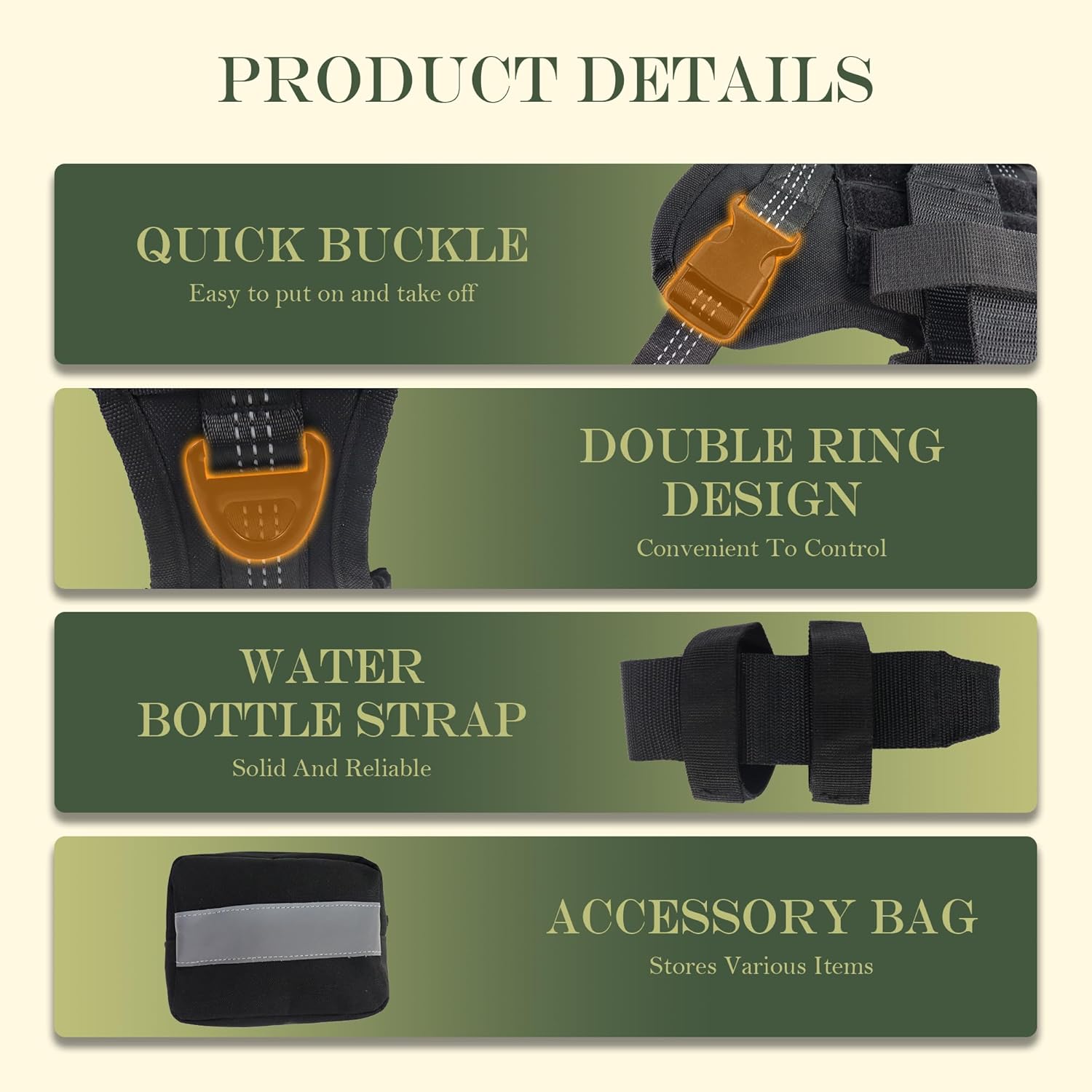 Tactical Harness for Dogs for Outdoor Sports