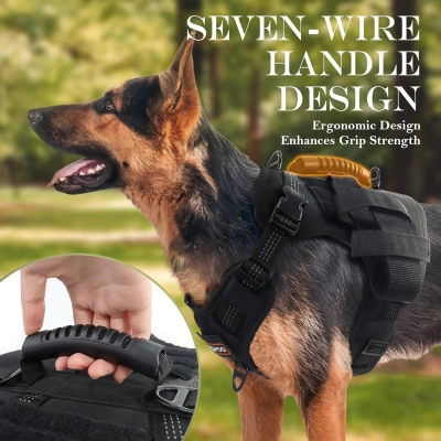 Tactical Harness for Dogs for Outdoor Sports 01