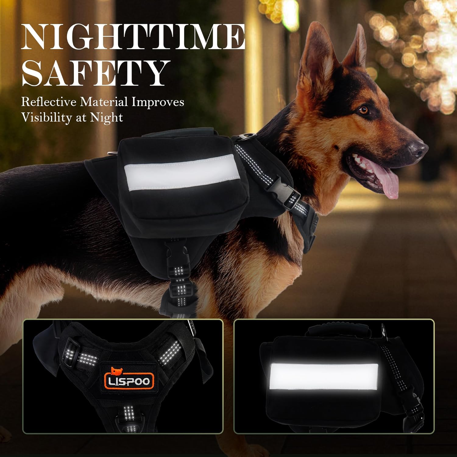 Tactical Harness for Dogs for Outdoor Sports