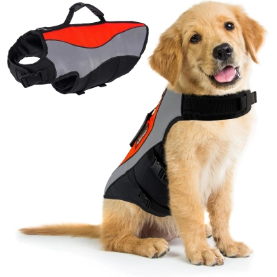 Durable Dog Life Jacket for Water Safety 01